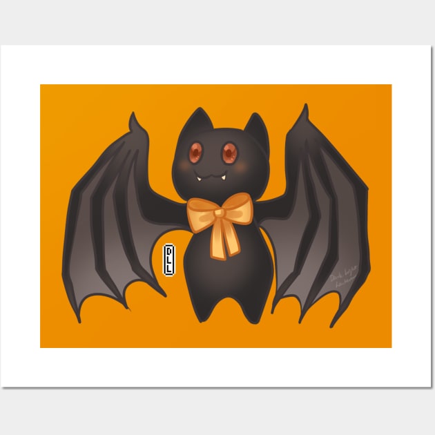 Cute Bat Wall Art by darklightlantern@gmail.com